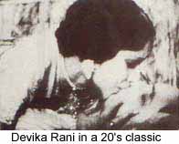 Deviks Rani posing for Indian cinema's first kissing scene