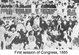 aims of indian national congress in 1885