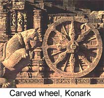 Carved wheel, Konark